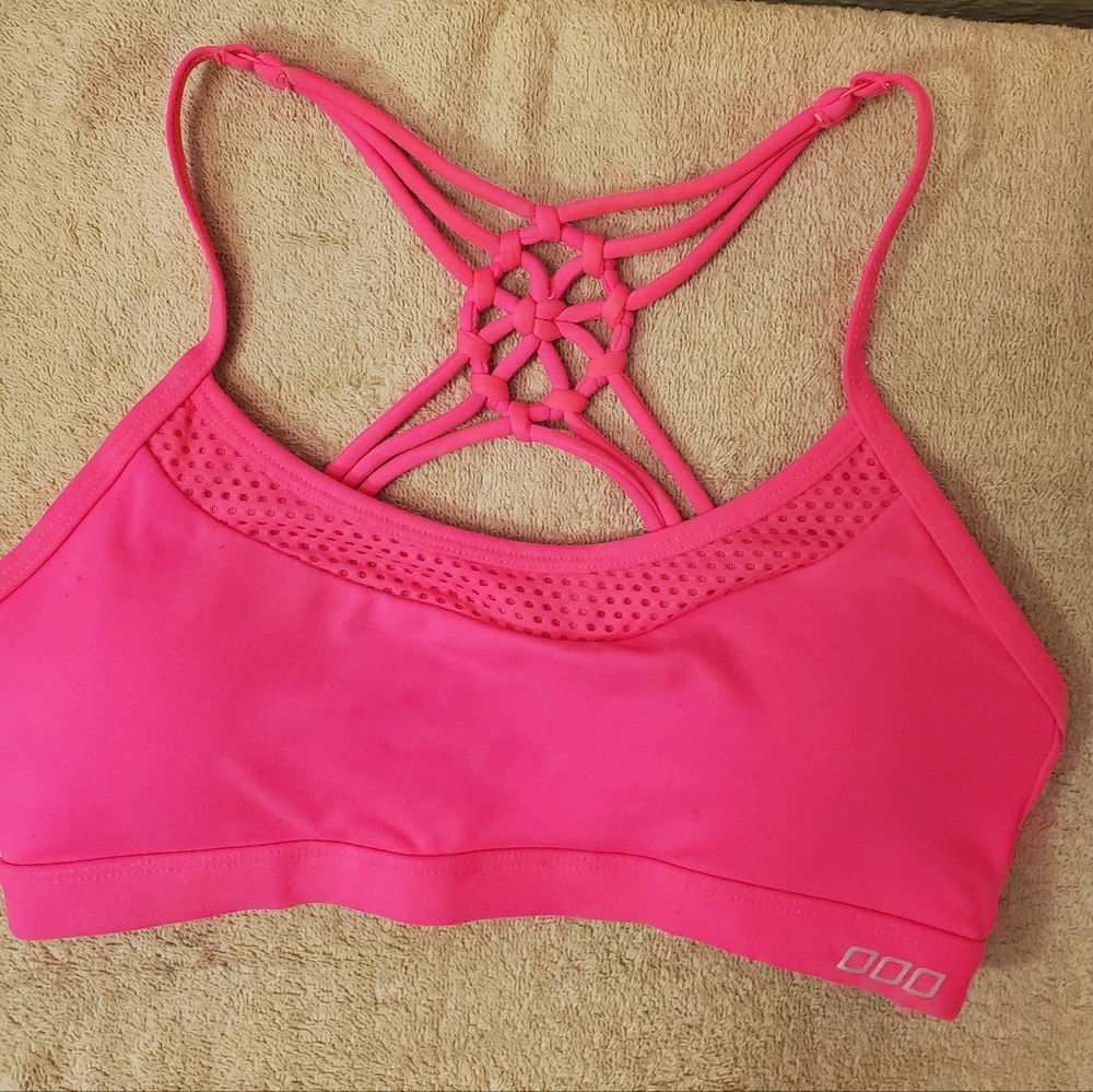 Lorna Jane sports bra size small with pads.